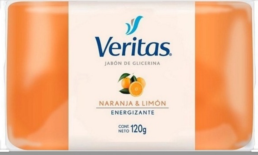 Jabón De Glicerina Veritas Naranja Y Limón Energizante 120g